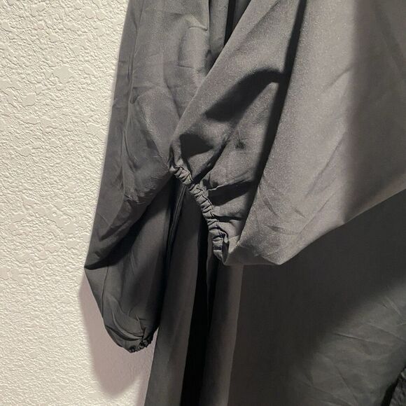 Coolibar Black Shawl Long Sleeve Open Front Cover Up Women’s Large Elastic Cuff - Picture 4 of 10